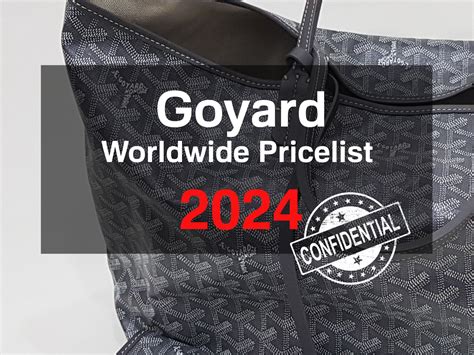 goyard price usd|goyard price list.